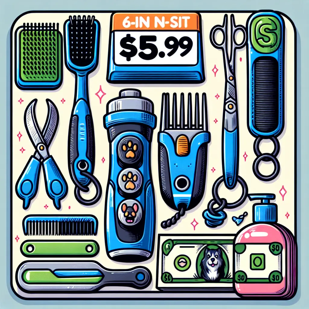 6-in-1 Dog Grooming Kit for $59.99